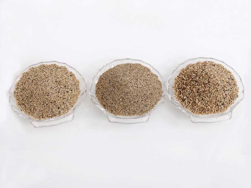 粗砂、中砂、細砂